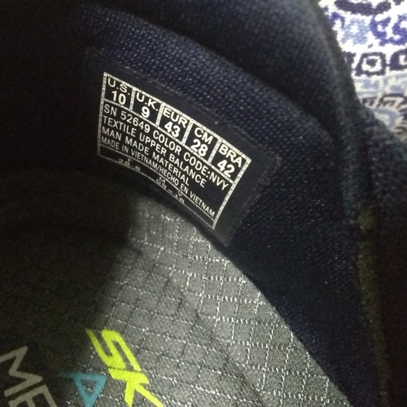 Skechers Elite Flex Wasik slip-on shoes navy blue NWOT - Picture 10 of 11